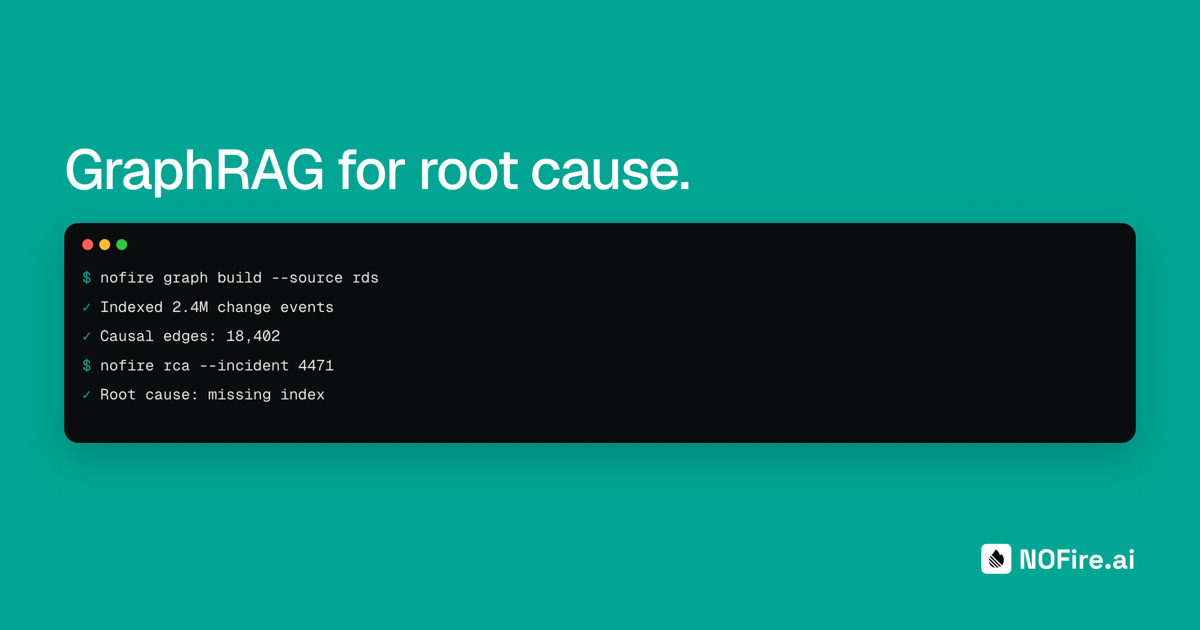 How we built a production-ready GraphRAG for RCA using AWS RDS