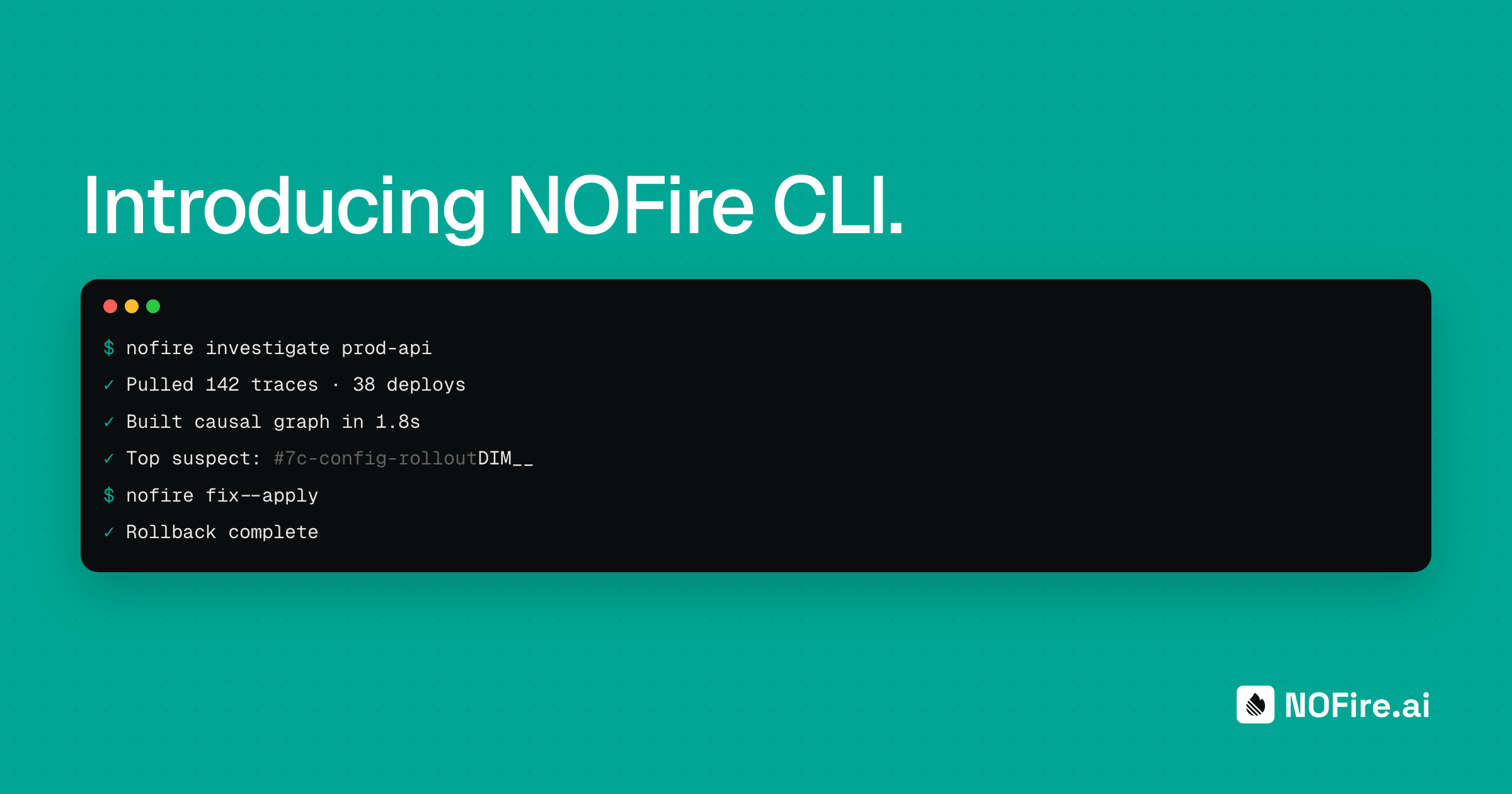 Introducing NOFire CLI: From Investigation to Action, in Your Terminal