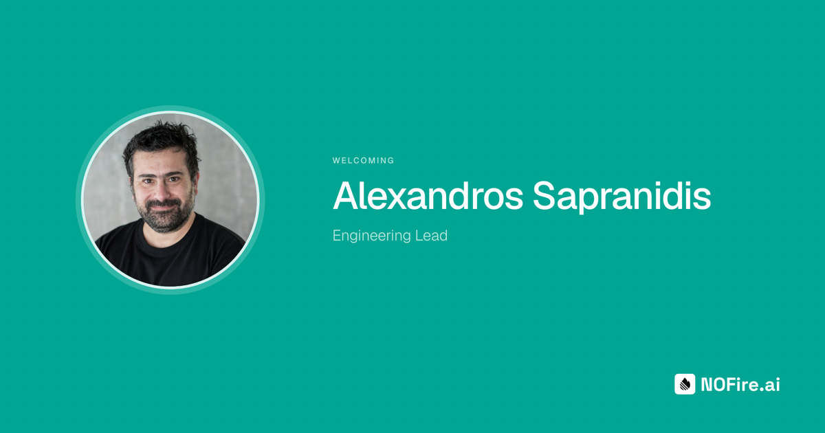 Welcoming Alexandros Sapranidis