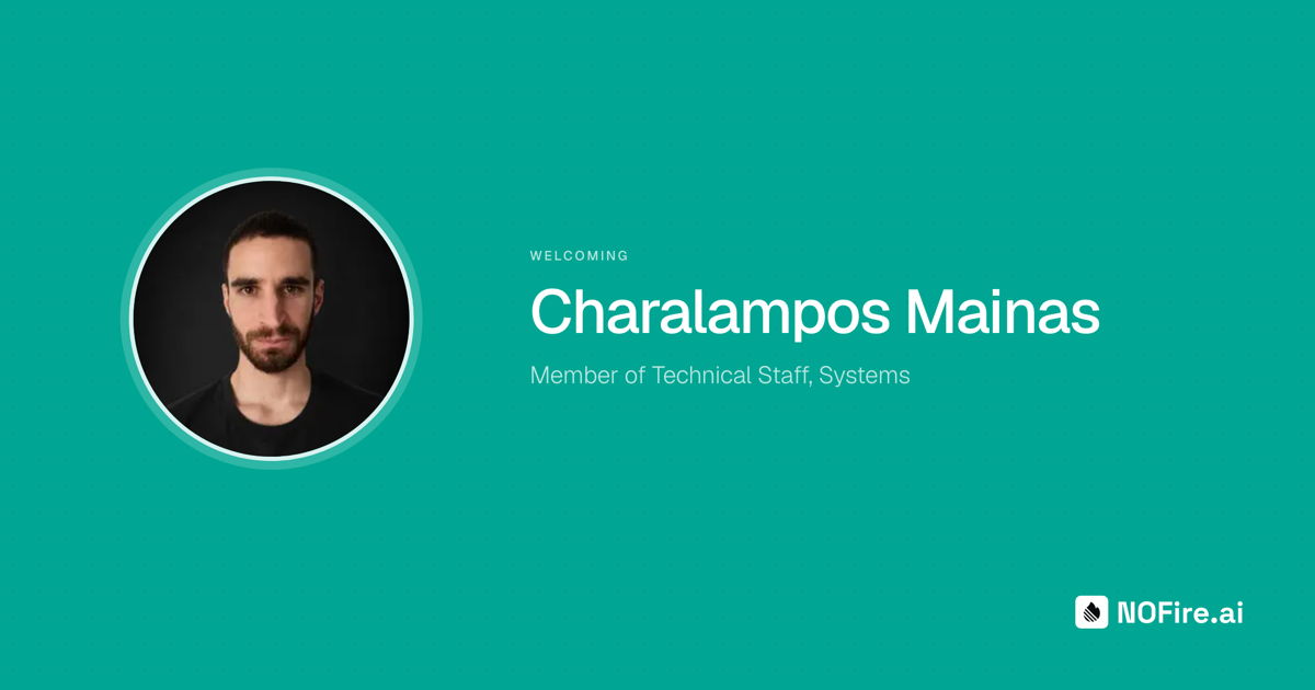 Welcoming Charalampos Mainas