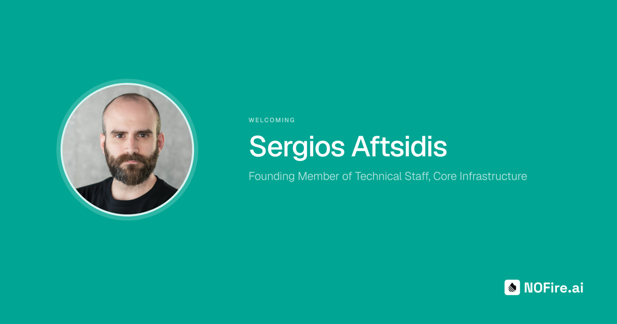 Welcoming Sergios Aftsidis